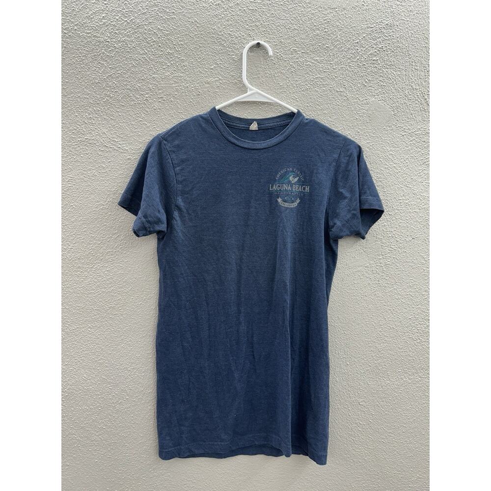 Smart Blanks T-Shirt Size Small Blue Laguna Beach Graphic Short Sleeve